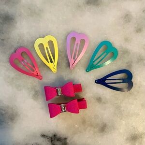 Girls Rainbow Hair Clips